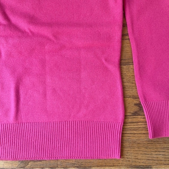 NEW French Connection Cosysoft Raglan Crew Sweater Prosecco Pink Medium NWT - Picture 4 of 6